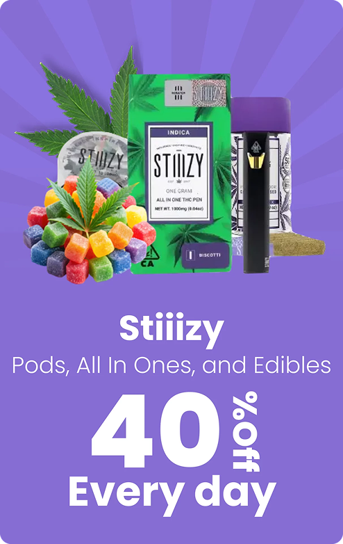 Stiiizy Weed Brand_40% Off_Everyday_The Sweet Spot