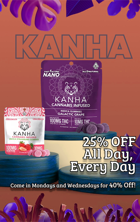 Kanha Brand_Cannabis Gummies_25% Weed Deals